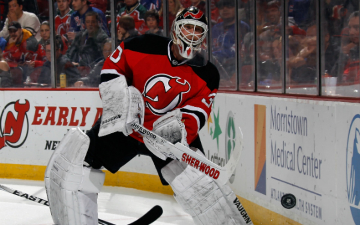 If Sunday was his final game as a Devil, Martin Brodeur was sent off in proper fashion. (Bruce Bennett/Getty Images)